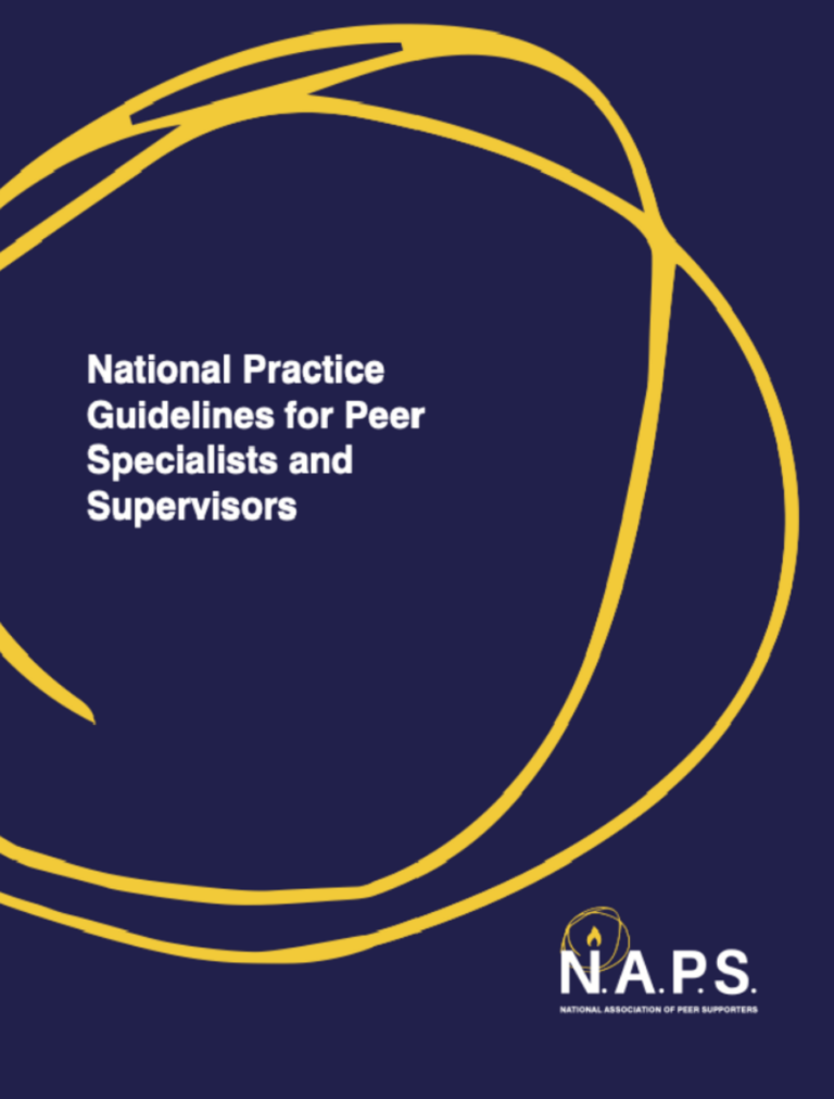 National Practice Guidelines for Peer Specialists and Supervisors